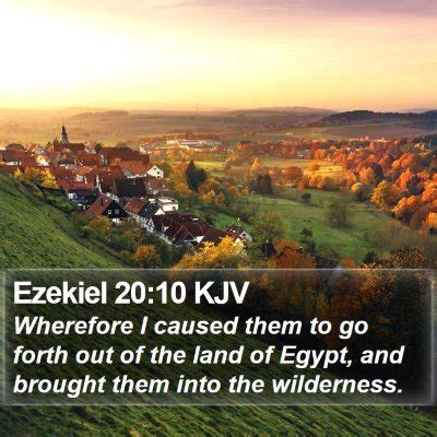 Ezekiel 20 Scripture Images - Ezekiel Chapter 20 KJV Bible Verse Pictures