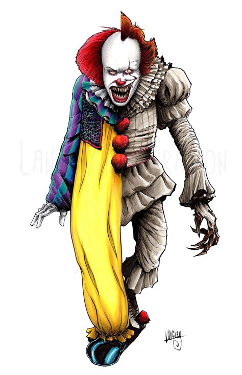 #Pennywise Old & New- #Signed 11x17 #print by LangleyIllustration on # ...