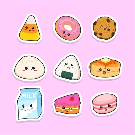 Food Stickers Anime Stickers Kawaii Stickers Printable Stickers | The ...