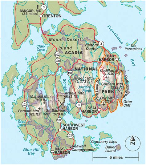 Acadia National Park Map | Images and Photos finder