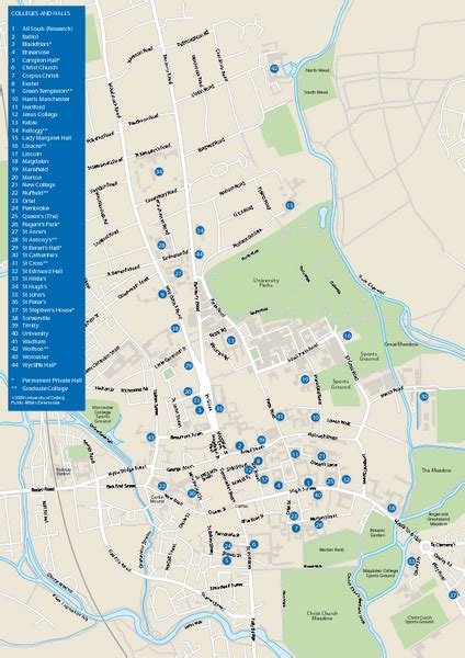 University of Oxford Campus Map - University of Oxford Oxford UK • mappery