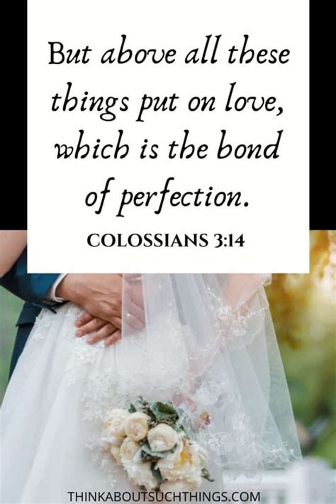 70 Beautiful Bible Verses For Weddings And Love | Think About Such Things