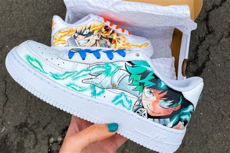 Custom Anime Manga Shoes Hand Painted Air Force Style - Etsy