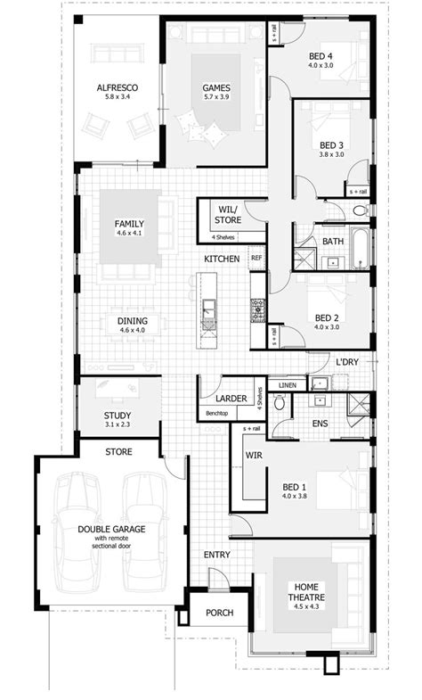 12+ Cool Concepts of How to Upgrade 4 Bedroom Modern House Plans ...