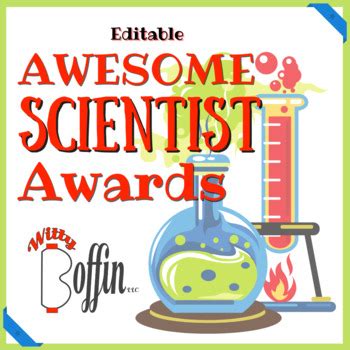 Awesome Scientist Awards by Witty Boffin LLC | Teachers Pay Teachers