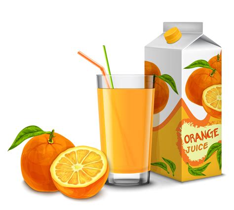 Orange juice set 453499 Vector Art at Vecteezy