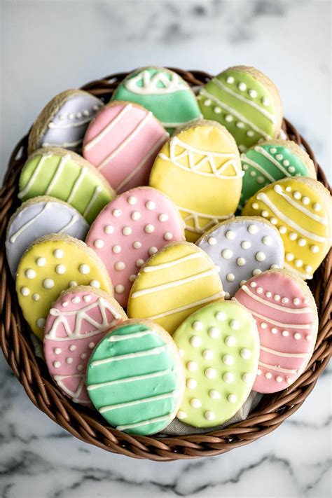 Easter Egg Sugar Cookies - Ahead of Thyme