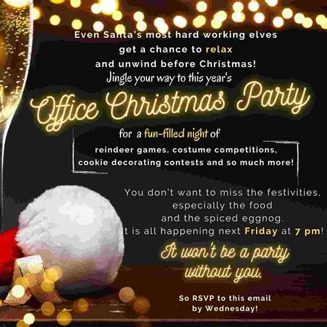 9 Tips for Writing the Perfect Christmas Party Invitation - Tosaylib