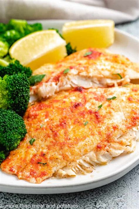 Baked Flounder Recipe with Lemon Garlic Butter