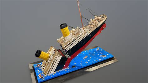 Lego Titanic Model Sinking