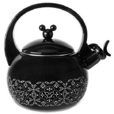 Disney World Mickey Mouse Black Gourmet Tea Kettle Pot Teapot