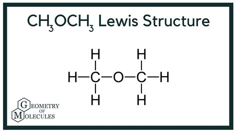 CH3OCH3 Lewis Dot Structure (Diethyl Ether) - YouTube