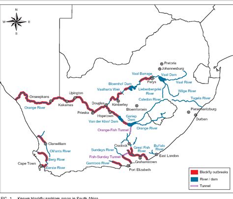 Orange River Map Africa