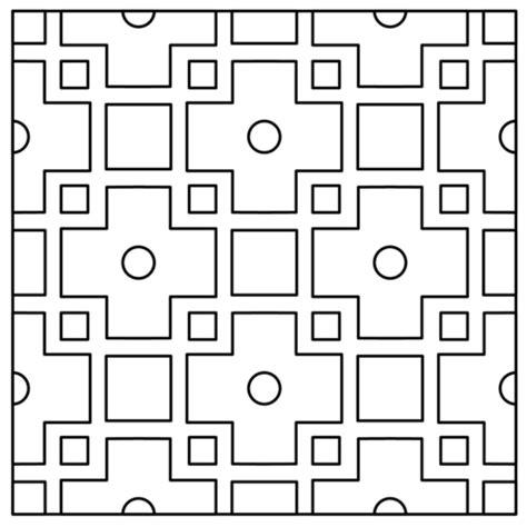 Tile Afghan Pattern coloring page | Free Printable Coloring Pages