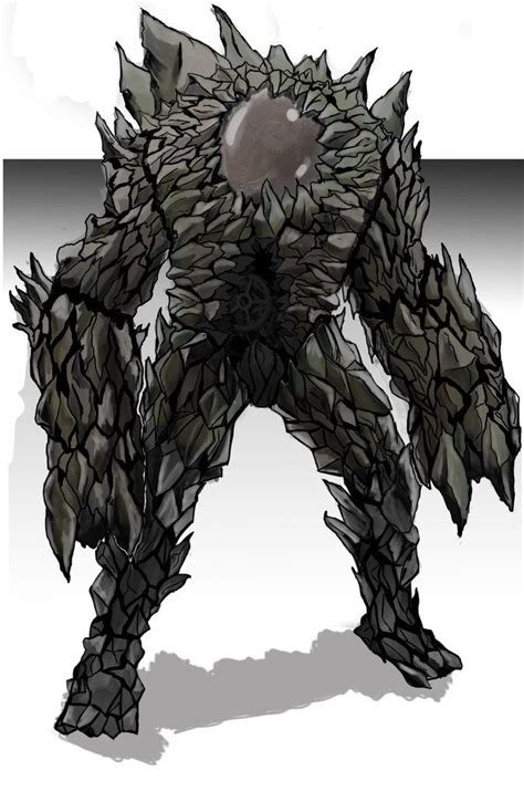 Rock golem | Cool artwork, Fantasy creatures, Rock