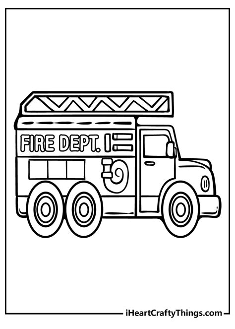 Coloring Pages Of Firetrucks