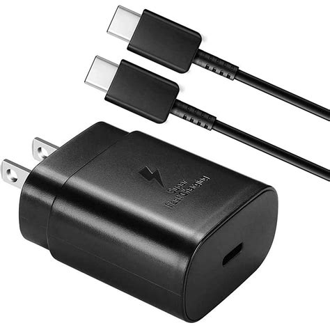 Super Fast Charging 25W PD Wall Charger Plug with USB C Cable for ...