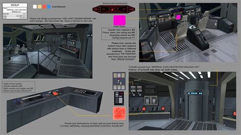 Interiors of an Imperial Light Cruiser Concept Art - Star Wars Rebels ...