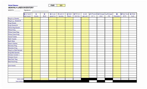 Food Cost Inventory Spreadsheet — db-excel.com