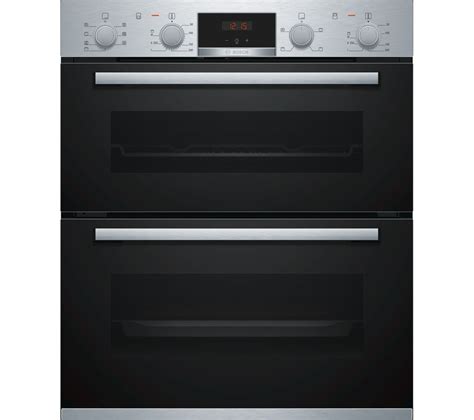 Buy BOSCH Serie 4 NBS533BS0B Electric Built-under Double Oven ...