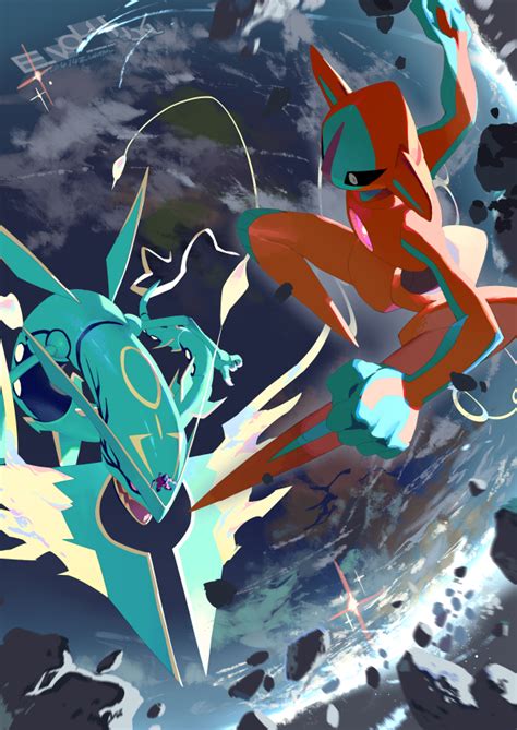 Pokemon Rayquaza Vs Deoxys