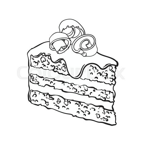 Slice Cake Drawing at GetDrawings | Free download