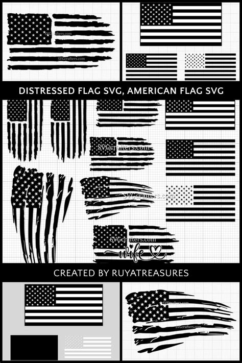 Distressed Flag SVG, American Flag SVG – MasterBundles