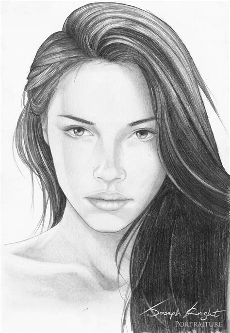 Female Face Sketch at PaintingValley.com | Explore collection of Female ...