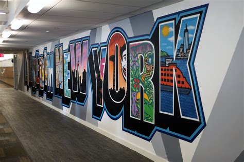 Linked In NY Office Graffiti Murals | Graffiti USA