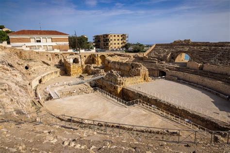 Roman Amphitheatre of Tarragona in Spain Stock Photo - Image of ancient ...