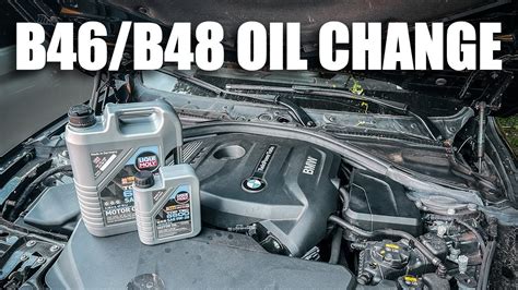 BMW 330i F30 OIL CHANGE (B46/B48 engine) DIY - YouTube