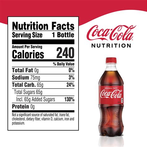 Coca Cola 20 Oz Bottle Nutrition Facts - Best Pictures and Decription ...