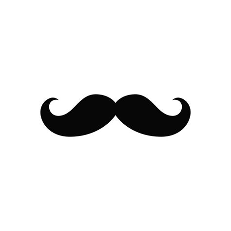 mustache vector isolated on white background 15435906 Vector Art at ...