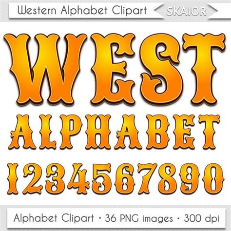 Free Western Font Numbers