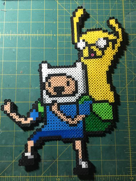 Perler Beads, Adventure Time Character Finn by CynthiaLeee on DeviantArt