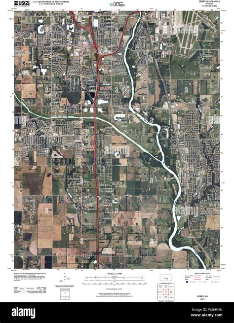 Derby kansas map Cut Out Stock Images & Pictures - Alamy