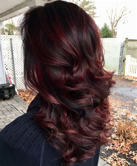 burgundy ombre hair colour - Theodora Handley