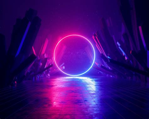 Neon Circle Wallpapers - Top Free Neon Circle Backgrounds - WallpaperAccess