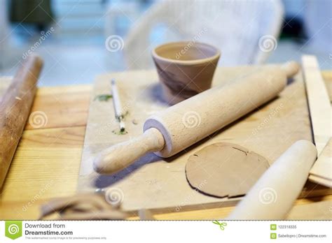 Earthenware. Ceramic Products from Raw Clay Stock Image - Image of ...