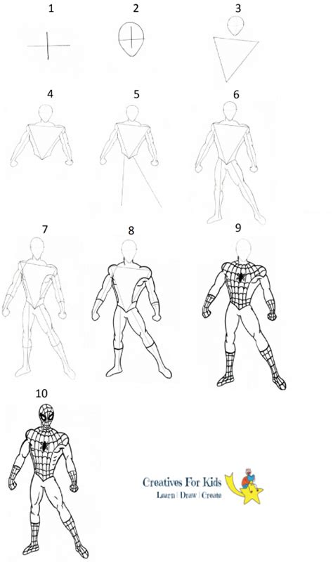 How To Draw Spiderman Step By Step | AESTHETIC DRAWING