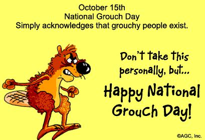 kinderbookswitheverything: 15th October National Grouch Day