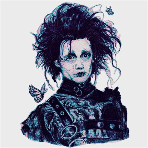 Edward Scissorhands Drawing by Vanessa Moon - Fine Art America