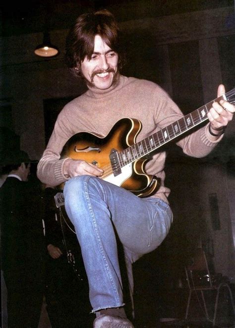 soundsof71: “George Harrison in the studio with his Epiphone Casino ...