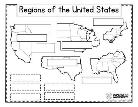 Free Printable Us Regions Worksheets - FREE PRINTABLE TEMPLATES