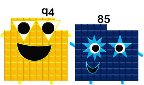 Numberblocks 85 and 94 by LadySchaefer on DeviantArt