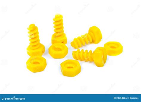 Toy plastic bolts and nuts stock photo. Image of green - 23754266