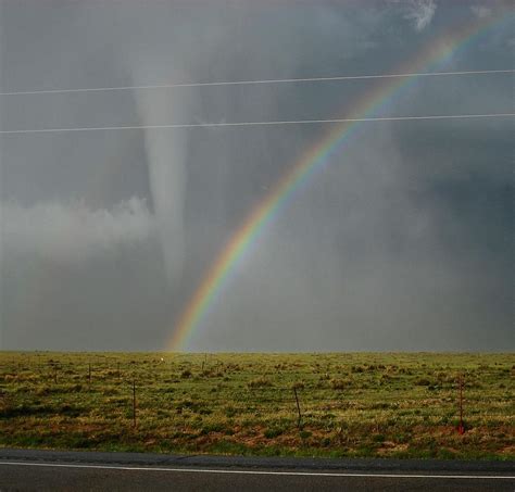 Tornado And The Rainbow Photograph by Ed Sweeney