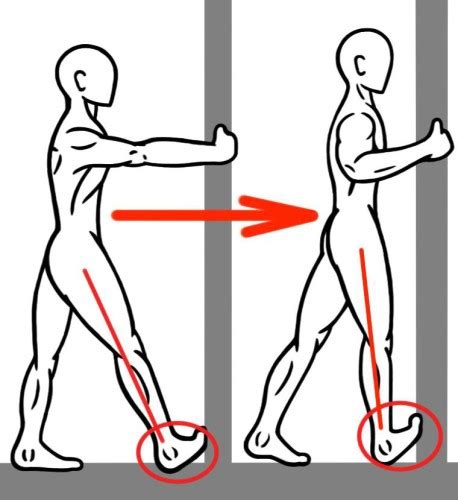 PreHab Exercises - PNF Calf Stretch against the wall for Foot and Ankle ...