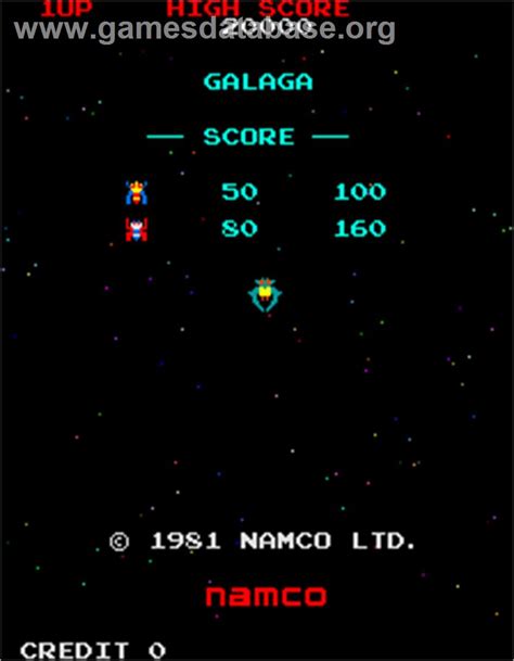 Galaga - Arcade - Artwork - Title Screen