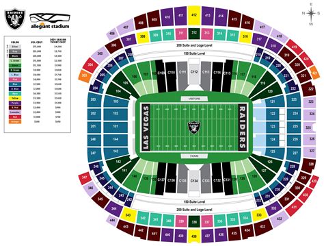 Seating Charts | Allegiant Stadium